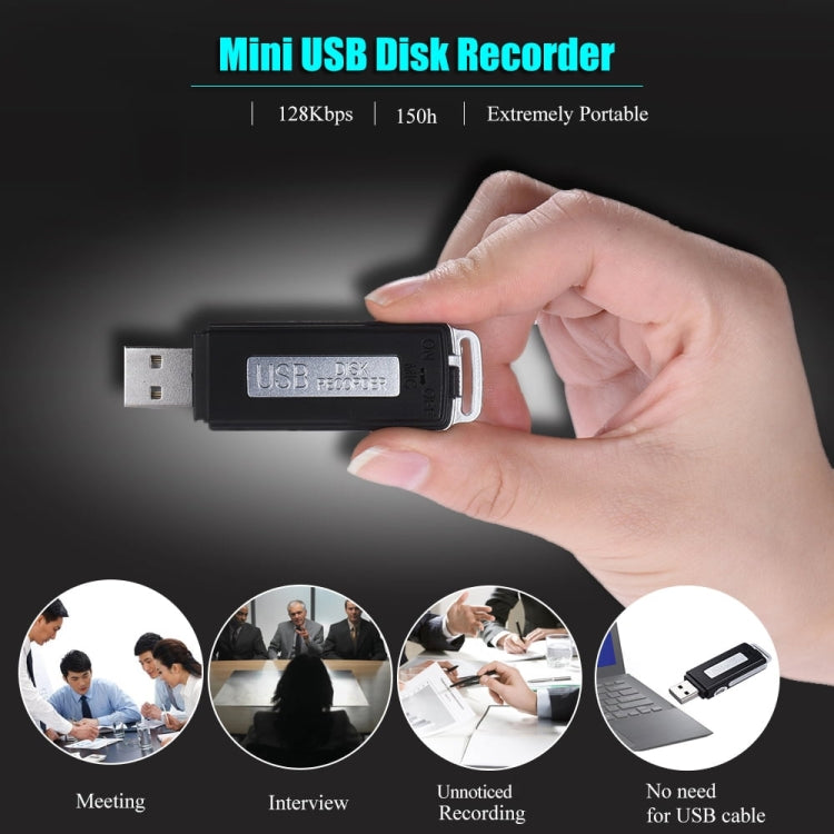 SK868 16GB Rechargeable Portable U-Disk Voice Recorder