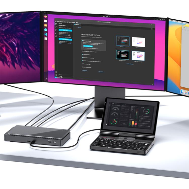 GPD Pocket 4 Handheld Gaming PC, 32GB+2TB, 8.8 inch Windows 11 Home AMD Ryzen AI 9 HX 370, EU Plug