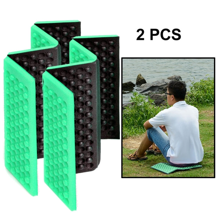 2 PCS Portable Folding Cellular Massage Cushion Outdoors Damp Proof Picnic Seat Mats EVA Pad