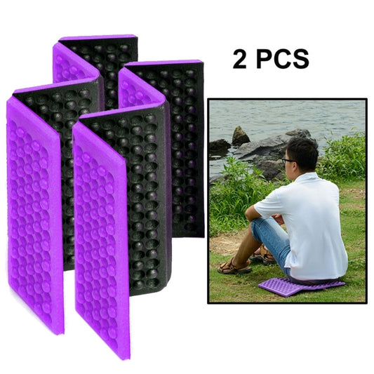 2 PCS Portable Folding Cellular Massage Cushion Outdoors Damp Proof Picnic Seat Mats EVA Pad, 2 PCS (Purple), 2 PCS (Red), 2 PCS (Dark green), 2 PCS (Grass green), 2 PCS (Orange), 2 PCS (Blue)