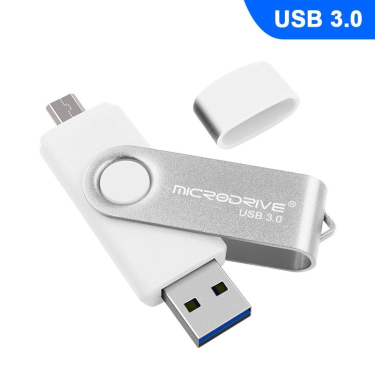 MicroDrive 16GB USB 3.0 Android Phone & Computer Dual-use Rotary Metal U Disk