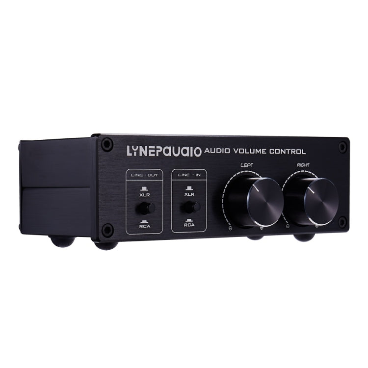 LINEPAUDIO A977 2 In 2 Out Switcher Full-balance Passive Preamp Active Speaker Double Sound Source Volume Controller
