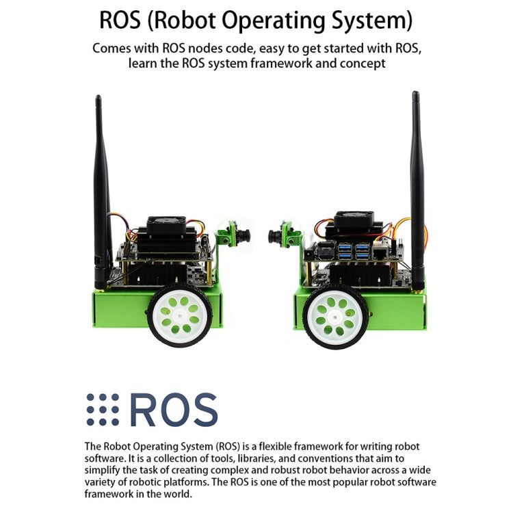 Waveshare JetBot AI Kit Accessories, Add-ons for Jetson Nano to Build JetBot, US Plug