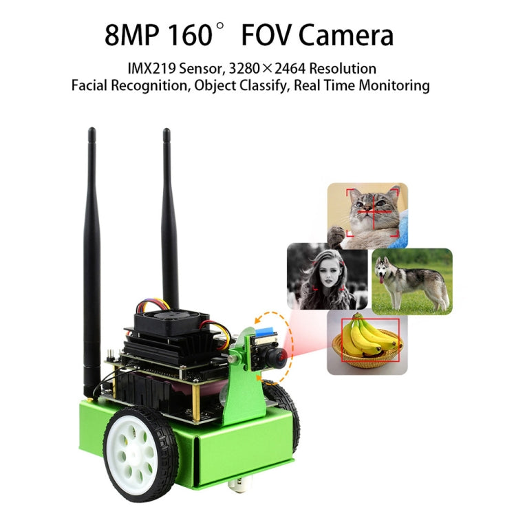 Waveshare JetBot AI Kit Accessories, Add-ons for Jetson Nano to Build JetBot, US Plug