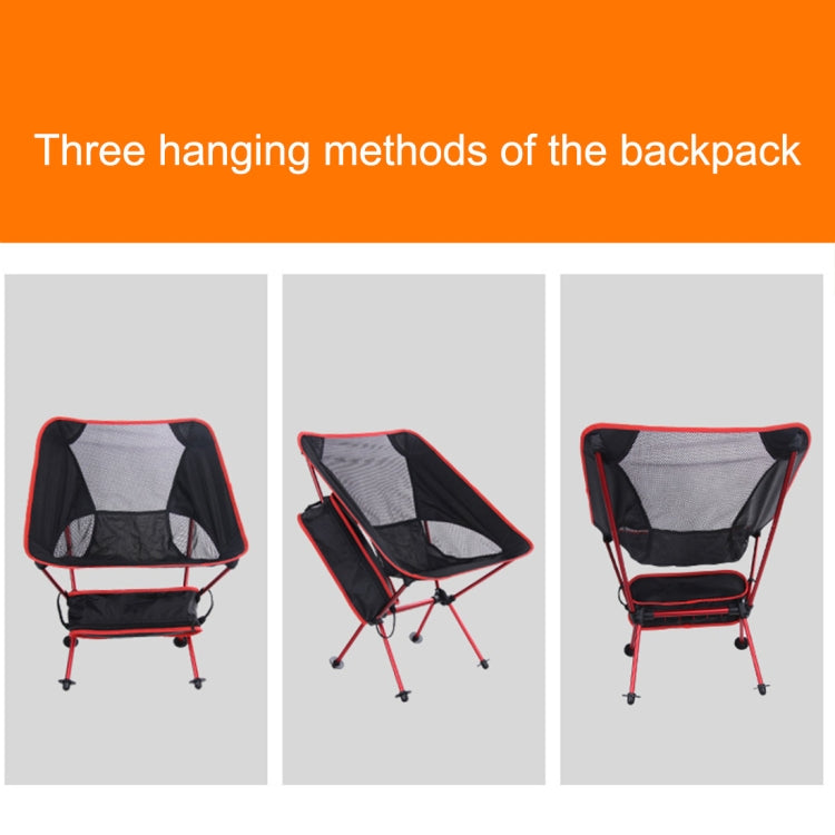 Outdoor Portable Folding Camping Chair Light Fishing Beach Chair Aviation Aluminum Alloy Backrest Recliner