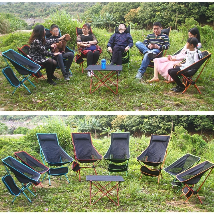 Outdoor Portable Folding Camping Chair Light Fishing Beach Chair Aviation Aluminum Alloy Backrest Recliner